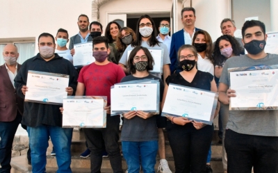Se entregaron la certificación de cursos del CCC en La Falda